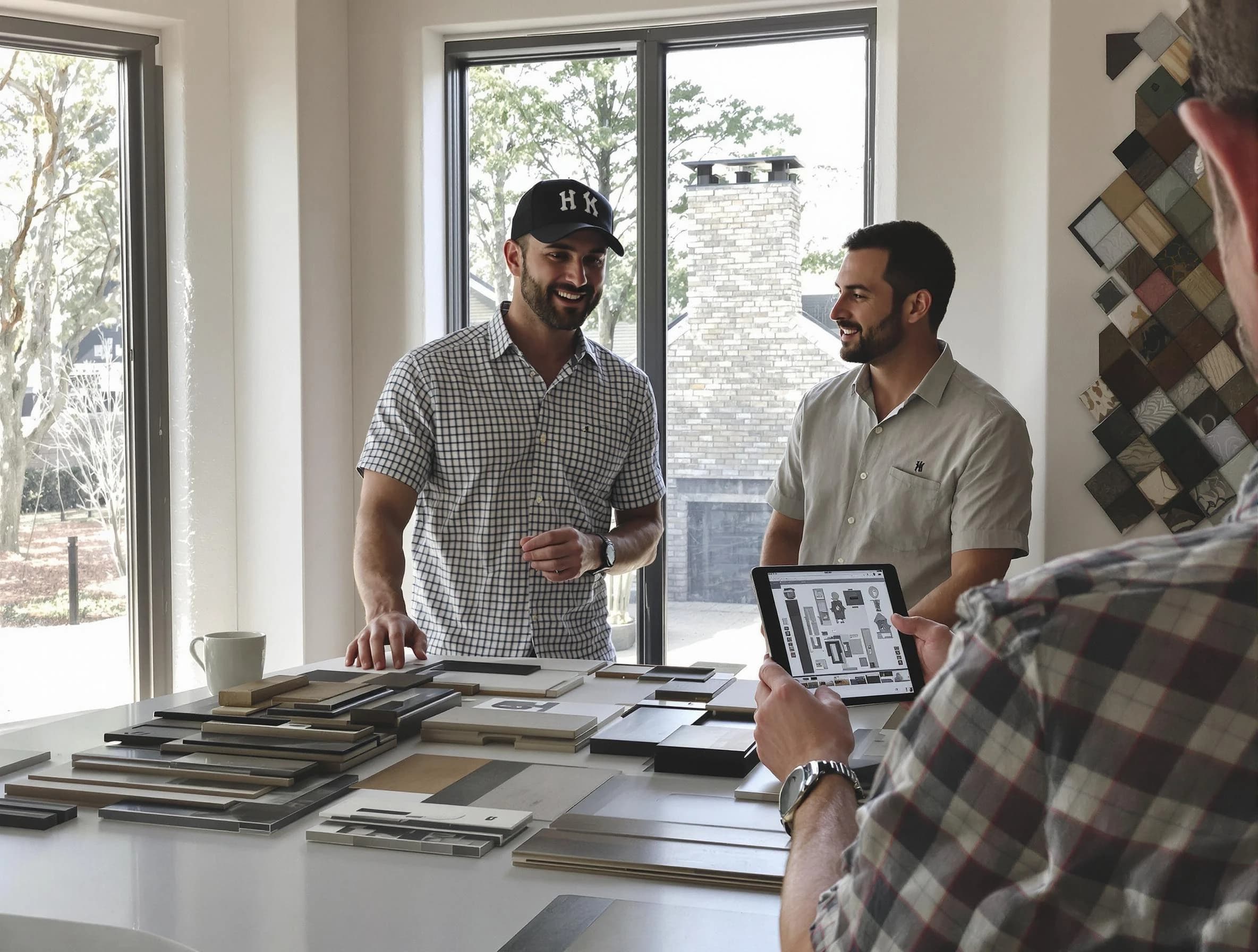 Tuttle Chimney Sweep remodeling a chimney and fireplace in Tuttle, OK