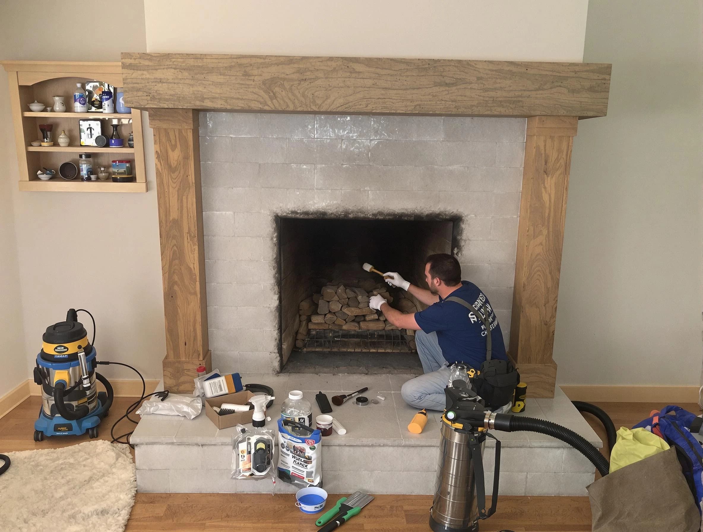 Detailed creosote removal process by Tuttle Chimney Sweep in Tuttle, OK