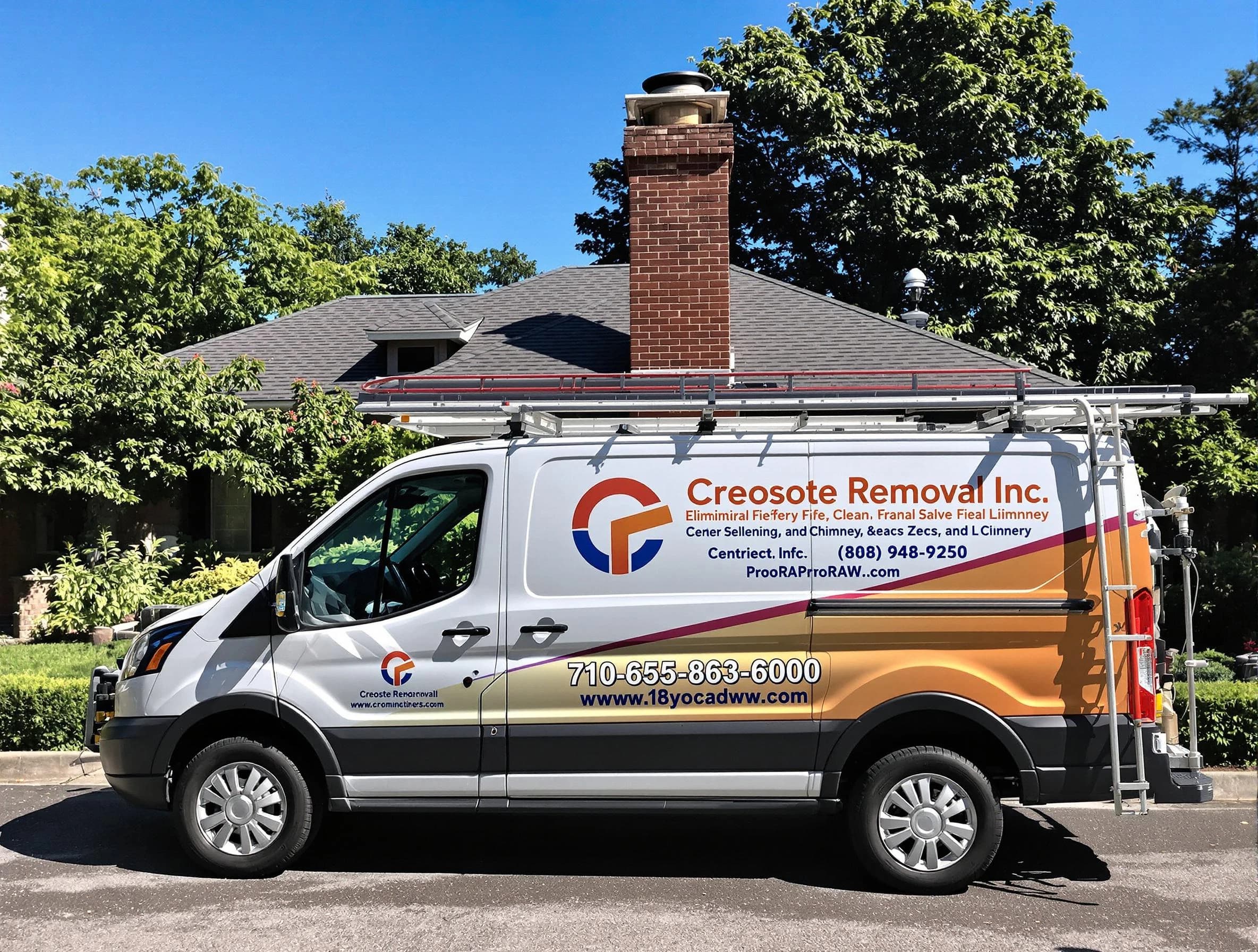 Tuttle Chimney Sweep technician removing creosote safely in Tuttle, OK