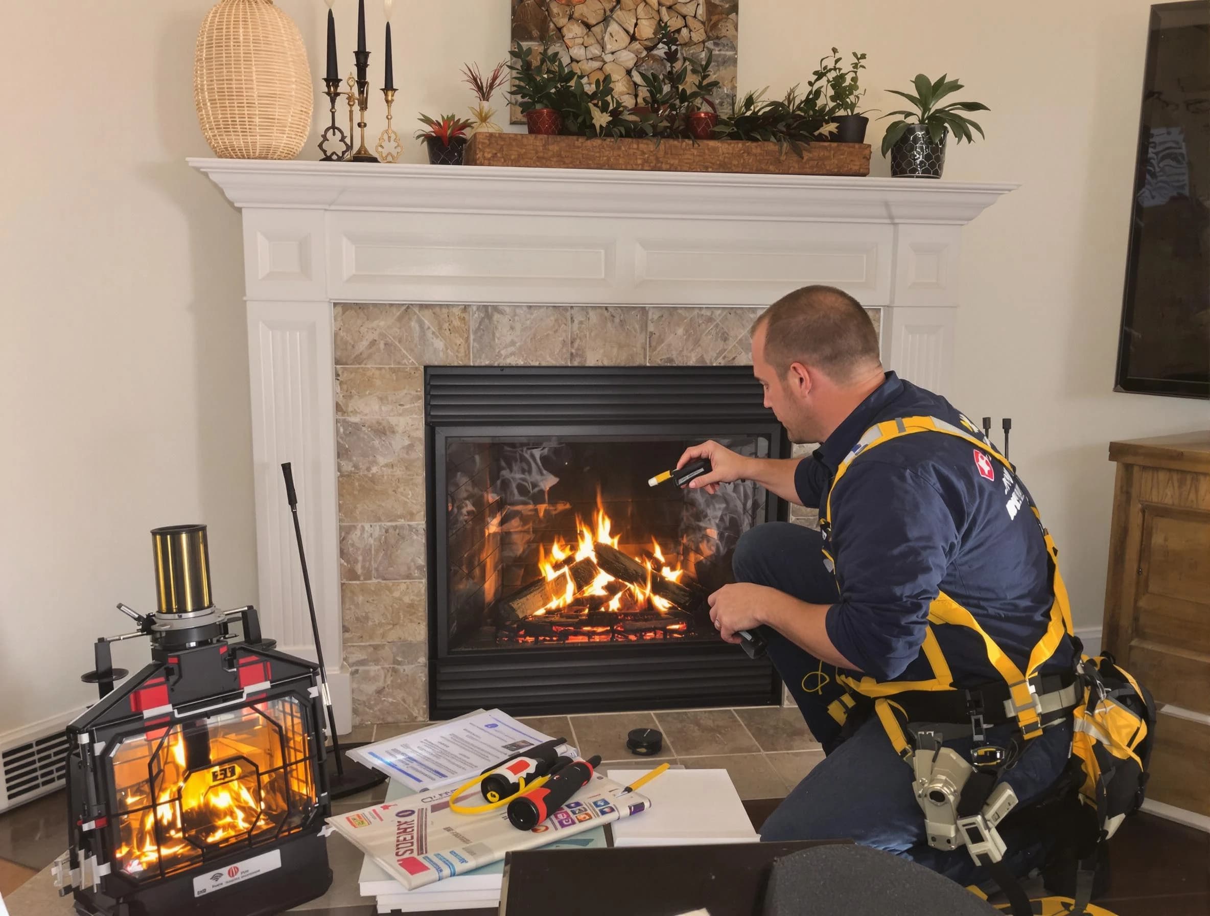 Safety-focused fireplace inspection by Tuttle Chimney Sweep in Tuttle, OK