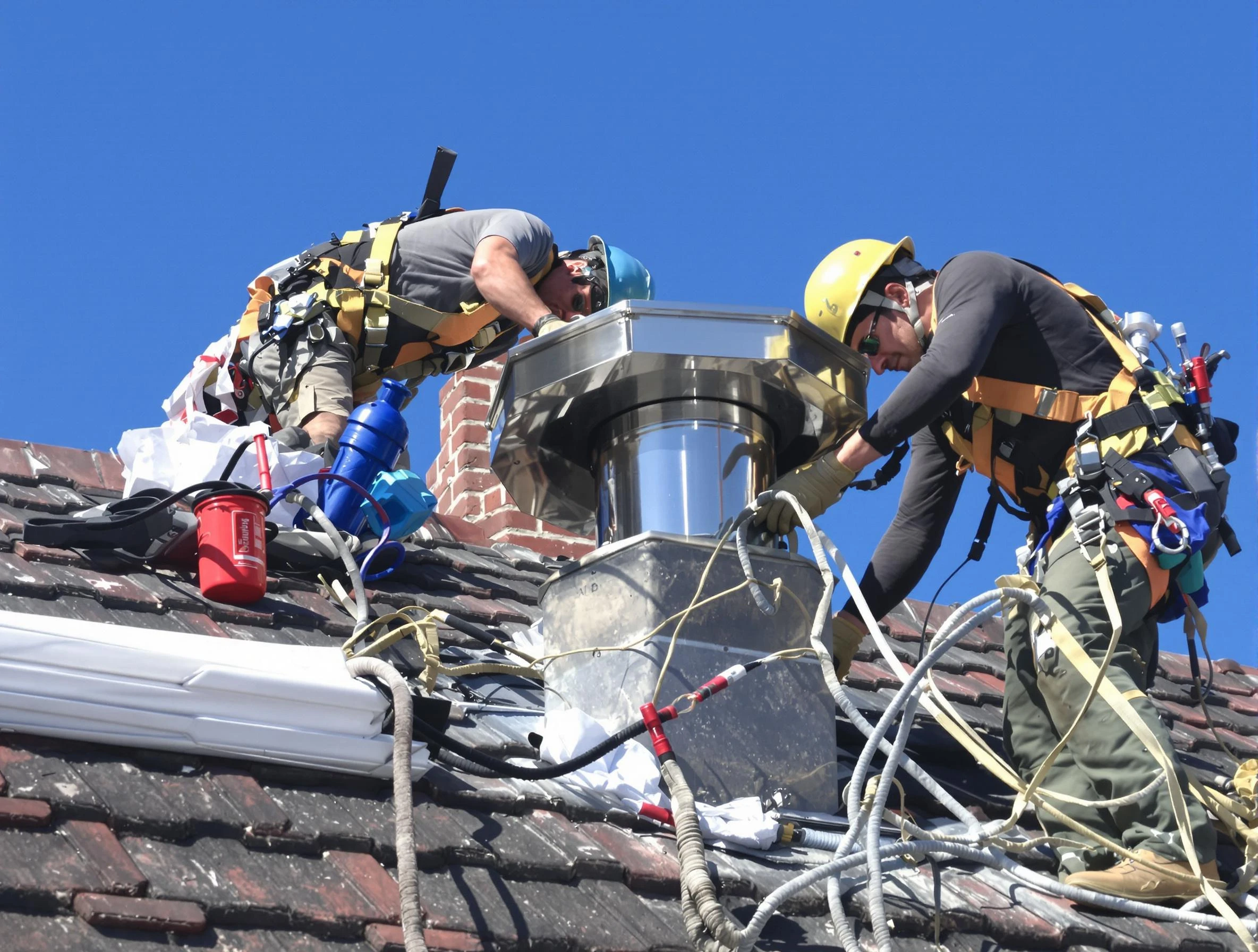 Protective chimney cap installed by Tuttle Chimney Sweep in Tuttle, OK