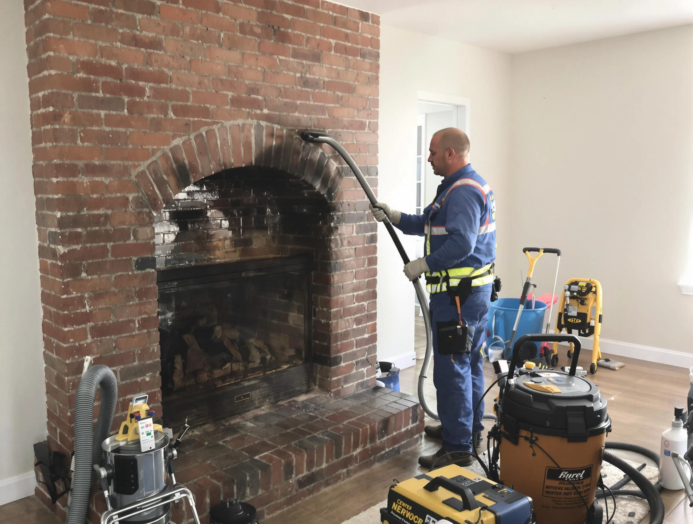 Tuttle Chimney Sweep expert performing detailed chimney sweep in Tuttle, OK